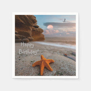 Beachlife Birthday Paper Napkins Servet