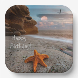 Beachlife Birthday Papieren Bordje