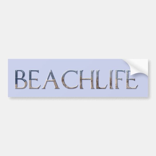 BEACHLIFE BUMPERSTICKER (Voorkant)