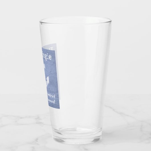 Beachologie op de glazen beker van het Cadeau (Links)