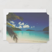 BeachPalm, Plumeria, kerstballen Corporate Party Kaart (Achterkant)