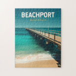 Beachport Australia Travel Art Vintage Legpuzzel<br><div class="desc">Beachport retro vector reisontwerp. Beachport,  Australië,  is een charmant kustplaatsje aan de kalksteenkust van Zuid-Australië,  bekend om zijn prachtige stranden,  lange steiger en schilderachtig kustritten.</div>