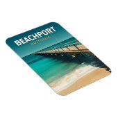 Beachport Australia Travel Art Vintage Magneet (Rechterzijde)