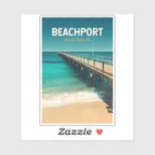 Beachport Australia Travel Art Vintage Sticker (Vel)