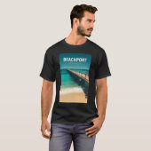 Beachport Australia Travel Art Vintage T-shirt (Voorkant volledig)