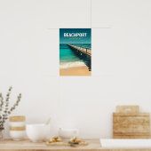 Beachport Australië Reis Kunst Vintage Poster (Keuken)