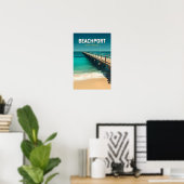 Beachport Australië Reis Kunst Vintage Poster (Thuiskantoor)