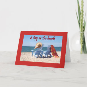 BEACHSCENE-FAVORIET ****VERJAARDAG VAN VRIEND**** KAART