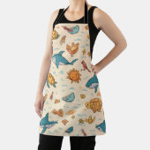 Beachside All-Over Print Apron Gift Schort (Insitu)