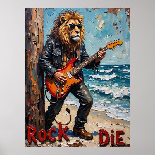 Beachside Blues: Lion's Riff Poster (Voorkant)