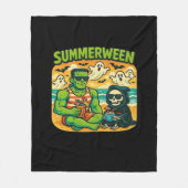 Beachside Boogeymen - Retro Summerween Vibes Class Fleece Deken (Voorkant)