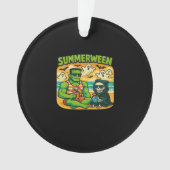Beachside Boogeymen - Retro Summerween Vibes Class Ornament (voorkant)