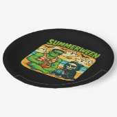 Beachside Boogeymen - Retro Summerween Vibes Class Papieren Bordje (Gekanteld)