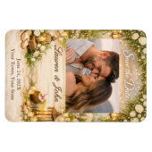 Beachside Garde Photo Save The Date Wedding Magnet Magneet (Horizontaal)