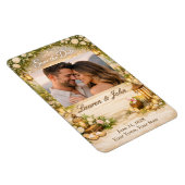 Beachside Garde Photo Save The Date Wedding Magnet Magneet (Rechterzijde)