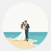 Beachside Kus Sticker (Voorkant)