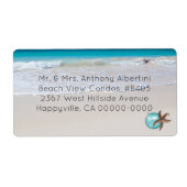 Beachside Living Medium Grootte Kerstmis Optioneel Etiket (Voorkant)