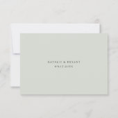 Beachside Pampas Grass Bruiloft RSVP Maaltijd Keuz (Achterkant)