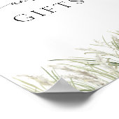 Beachside Pampas Grass Kaarten en Gifts Poster (Hoek)