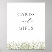 Beachside Pampas Grass Kaarten en Gifts Poster (Voorkant)