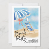Beachside Party Kaart (Voorkant)