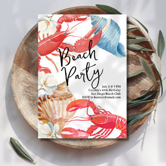 Beachside Party Kaart