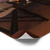 Beachside Restaurant in Riviera Maya Poster (Hoek)