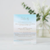 Beachside Trouwlocatie Details Behuizing Kaart (Staand voorkant)