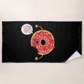 Beachtowel Skater boys koel Donut Mess met me mee Strandlaken (Voorkant)