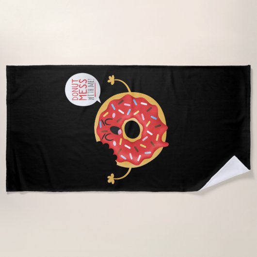 Beachtowel Skater boys koel Donut Mess met me mee Strandlaken (Voorkant)