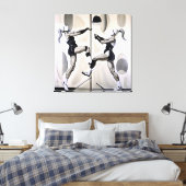 Beachvolleybal - Ingepakt Canvas Art Print (Insitu (Slaapkamer))
