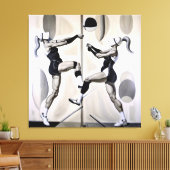Beachvolleybal - Ingepakt Canvas Art Print (Insitu (Woonkamer))