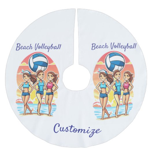 Beachvolleybal Meisjes Thunder_Cove Kerstboom Rok (Voorkant)