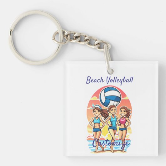 Beachvolleybal Meisjes Thunder_Cove Sleutelhanger (Voorkant)