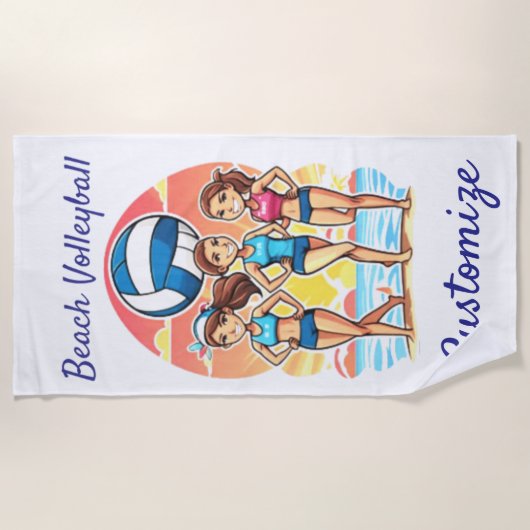 Beachvolleybal Meisjes Thunder_Cove Strandlaken (Voorkant)