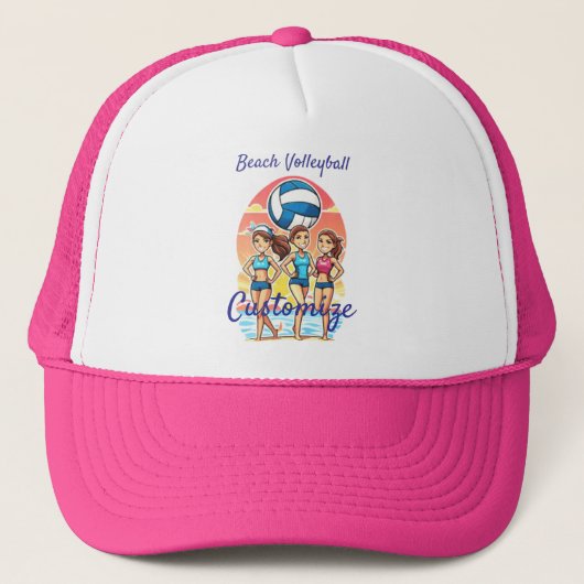 Beachvolleybal Meisjes Thunder_Cove Trucker Pet (Voorkant)