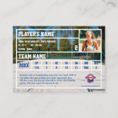 Beachvolleybal Trading Kaart Souvenir Contactkaartje (Achterkant)