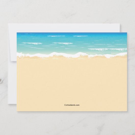 Beachvolleybal uitnodiging (Achterkant)