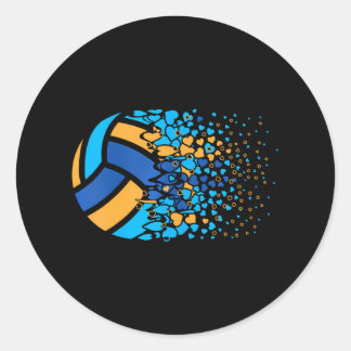 Beachvolleybal Volleybal Hart Ronde Sticker