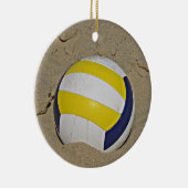 BEACHVOLLEYBALFOTO KERAMISCH ORNAMENT (Rechts)