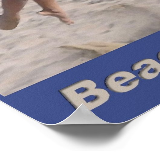 BeachVolleyball PowerServe Poster (Hoek)