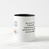 Beachvolleyball Tasse Mok (Midden)