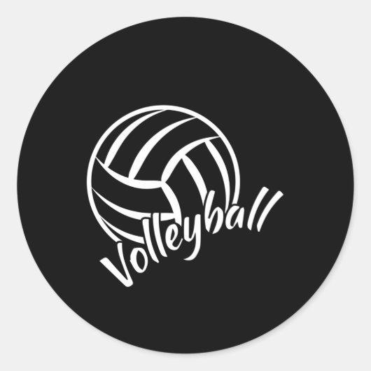 Beachvolleybalspeler Volleybalteam cadeau idee Ronde Sticker (Voorkant)