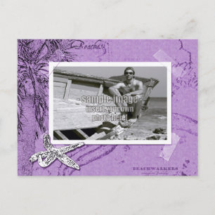 Beachwalker Collage Violet Foto Lijst Briefkaart