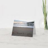 Beachwrite dankt u bedankkaart (Voorkant)