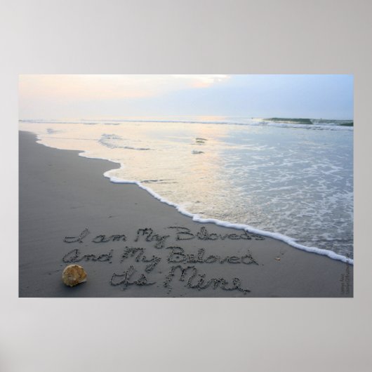 Beachwrite Song of Solomon 6:3 Horizontal Poster (Voorkant)