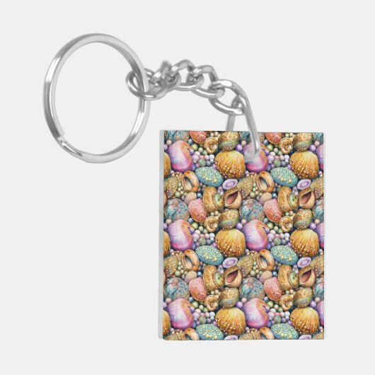 Beachy Beauful Acryllic Sleutelhanger (Voorkant Links)