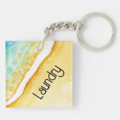 Beachy Beauful Acryllic Sleutelhanger (Achterkant)
