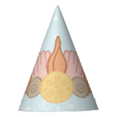 Beachy Birthday Mermaid Crown Party Pet Feesthoedjes (Voorkant)