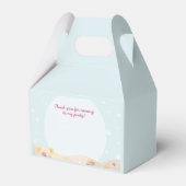 Beachy Birthday Mermaid Favor Box Roze Blauwgroen Bedankdoosjes (Achterkant)